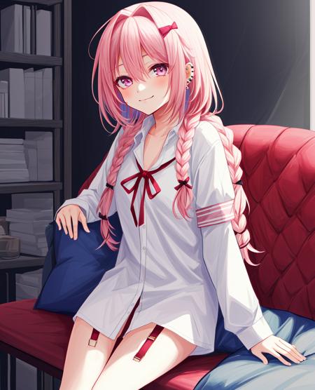 Anime girl oversized shirt on sale